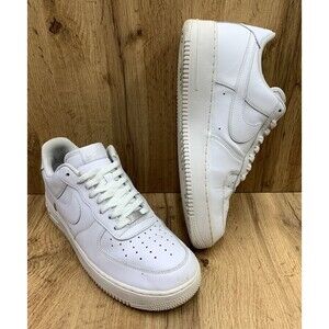 Nike Air Force 1 '07 Triple White Sneakers Low Top Athletic CW2288-111 Size 12